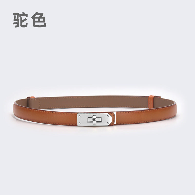 Wholesale women's thin belt skirt casual pants belt waist buckle belt